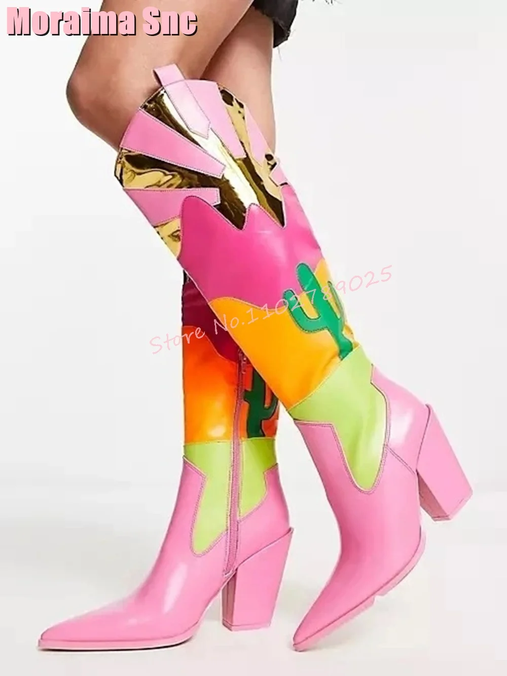 Ethnic Fashion - 2026 Modne damskie kozaki za kolano