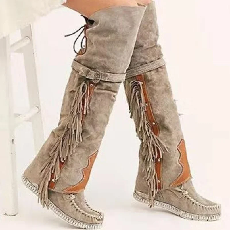 Ethnic Fashion - Modne botki damskie w stylu bohemy
