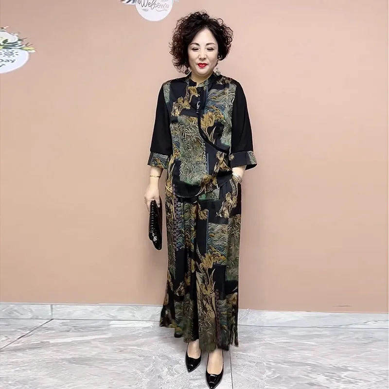 Ethnic Fashion Wear - 2025 Nowy zestaw spodni z szerokimi