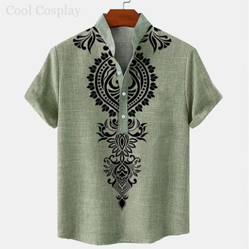 Męskie koszulki retro Henley z – Ethnic Fashion For Men recenzja i cena