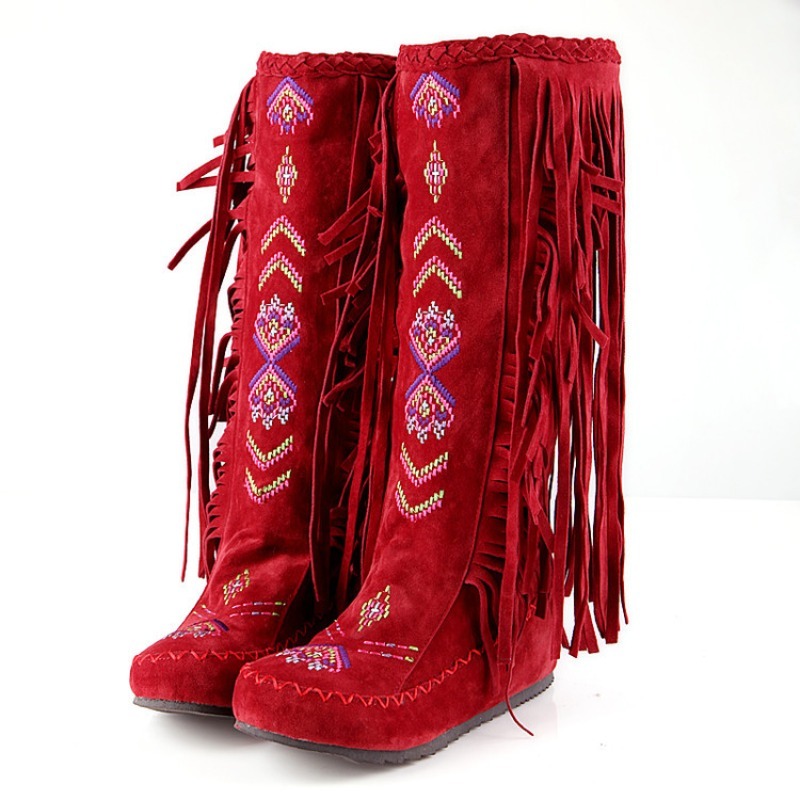 Botki z frędzlami, ręcznie rob – Ethnic Fashion Design recenzja i cena