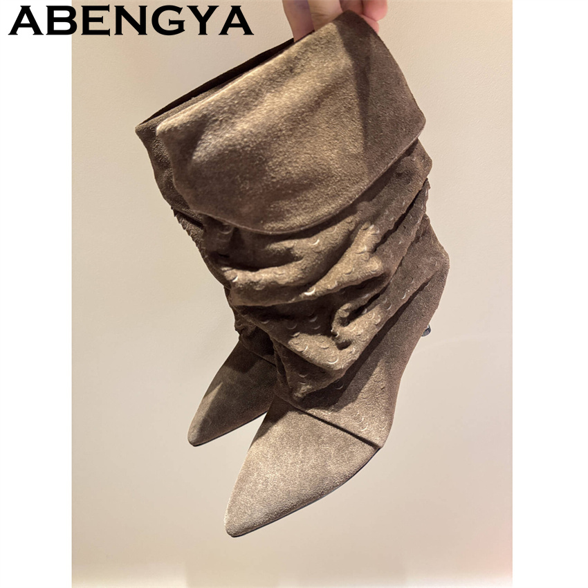 Damskie botki do połowy łydki, – Ethnic Fashion recenzja i cena