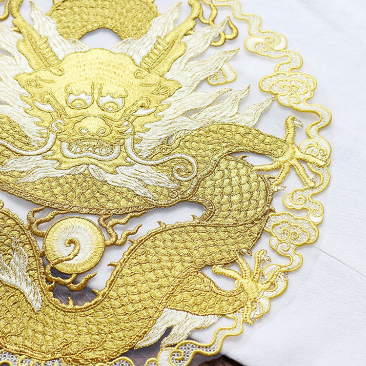 Okrągła naszywka z tkaniny ze  – Ethnic Fashion For Men recenzja i cena