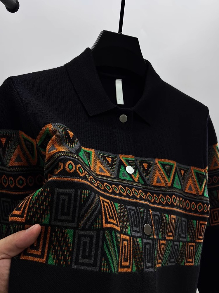 Modny męski kardigan z dzianin – Urban Ethnic Fashion recenzja i cena