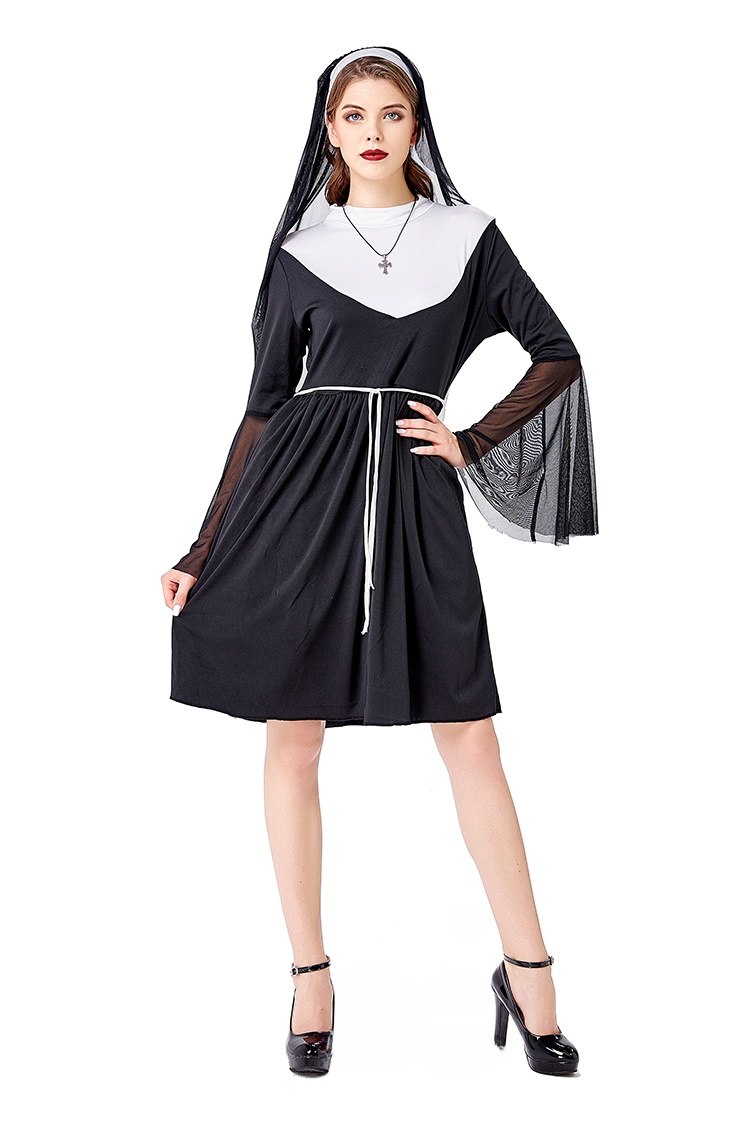 Kostium czarnej zakonnicy na H – Ethnic Fashion Wear recenzja i cena