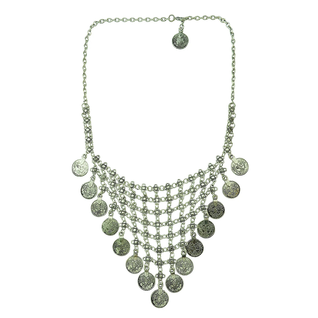 Naszyjnik choker z monetami w  – Ethnic Fashion Pakistan recenzja i cena