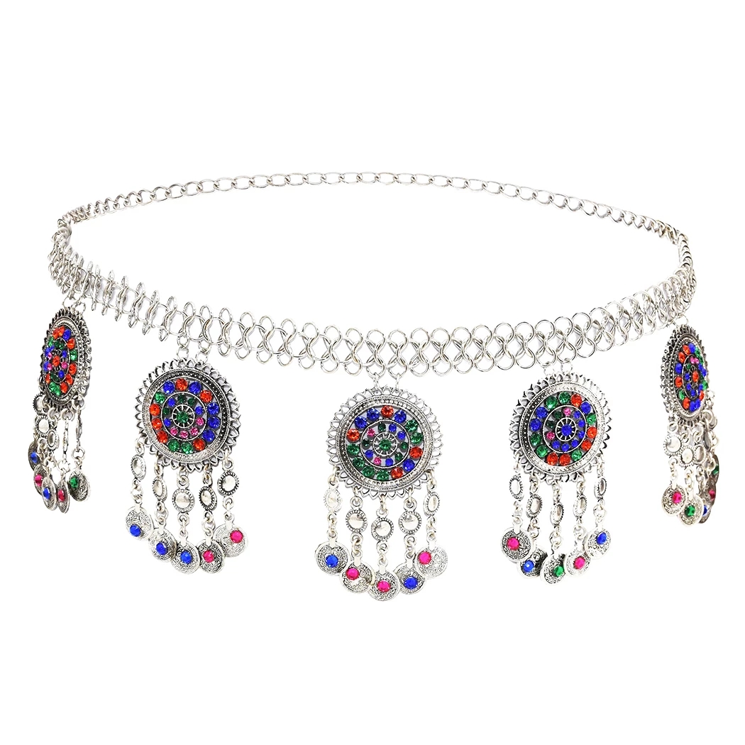 Boho kolorowe monety kryształk – Ethnic Fashion Pakistan recenzja i cena